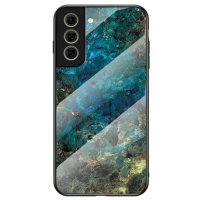 Samsung Galaxy S21 FE (Fan Edition) 5G „Marble“ kieto silikono TPU mėlynas dėklas - nugarėlė | Priedai.lt