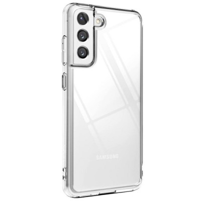 Samsung Galaxy S21 FE (Fan Edition) 5G kieto silikono TPU skaidrus dėklas - nugarėlė | Priedai.lt