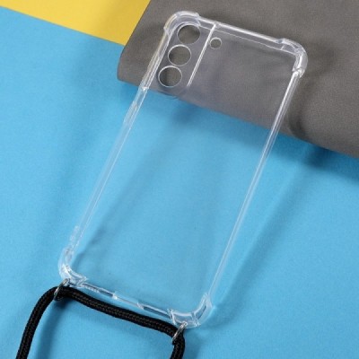 Samsung Galaxy S21 FE (Fan Edition) 5G Strap kieto silikono TPU skaidrus dėklas - nugarėlė | Priedai.lt