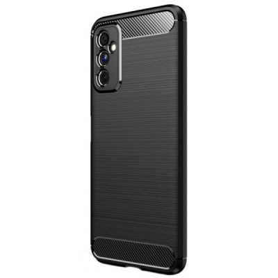 Samsung Galaxy M52 5G (M526) „Carbon“ kieto silikono TPU juodas dėklas - nugarėlė | Priedai.lt