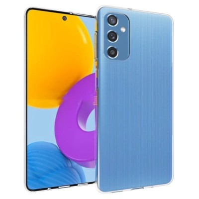 Samsung Galaxy M52 5G (M526) skaidrus kieto silikono TPU ploniausias pasaulyje dėklas - nugarėlė | Priedai.lt
