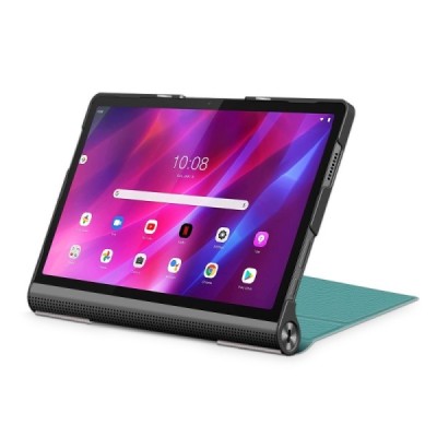 Lenovo Yoga Tab 11 atverčiamas žalias odinis dėklas - knygutė | Priedai.lt
