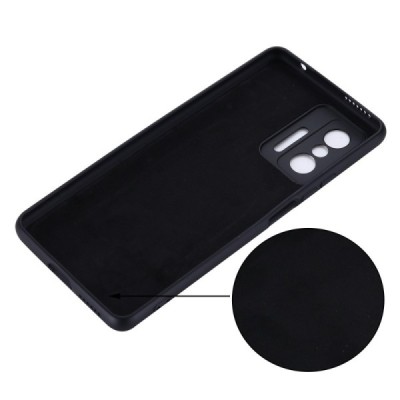 Xiaomi 11T (11T Pro) Shell kieto silikono (TPU) dėklas juodas - nugarėlė | Priedai.lt
