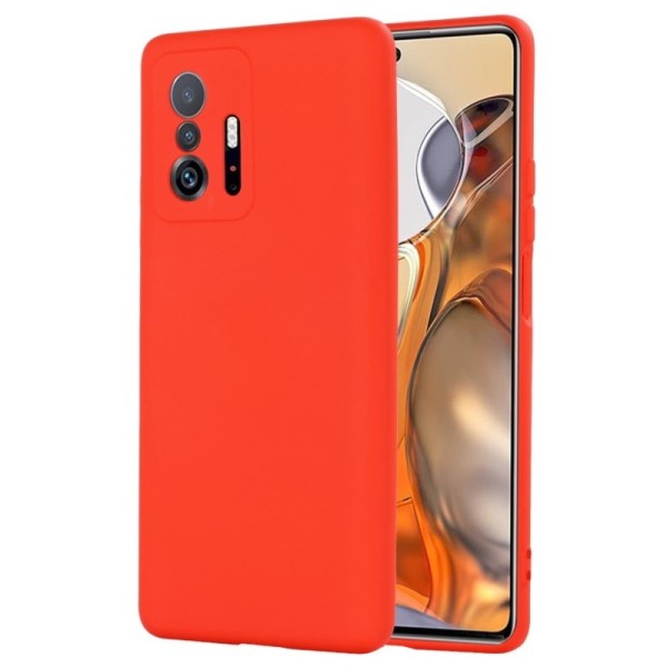 „Shell“ kieto silikono (TPU) dėklas - raudonas (11T / 11T Pro)