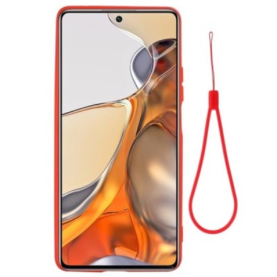 Xiaomi 11T (11T Pro) Shell kieto silikono (TPU) dėklas raudonas - nugarėlė | Priedai.lt