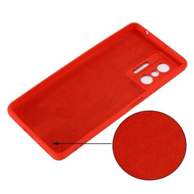 Xiaomi 11T (11T Pro) Shell kieto silikono (TPU) dėklas raudonas - nugarėlė | Priedai.lt