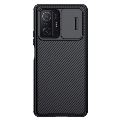 Xiaomi 11T (11T Pro) „Nillkin“ CamShield juodas dėklas, nugarėlė su kameros apsauga | Priedai.lt