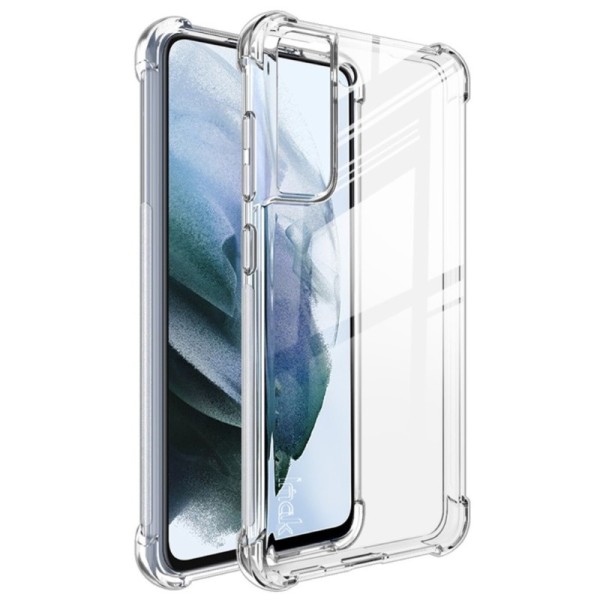 „Imak“ sustiprintos apsaugos kieto silikono (TPU) dėklas - skaidrus + apsauginė ekrano plėvelė (Galaxy S21 FE 5G)