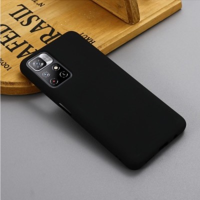 Xiaomi Poco M4 Pro (Redmi Note 11 5G) Shell kieto silikono TPU juodas dėklas - nugarėlė | Priedai.lt