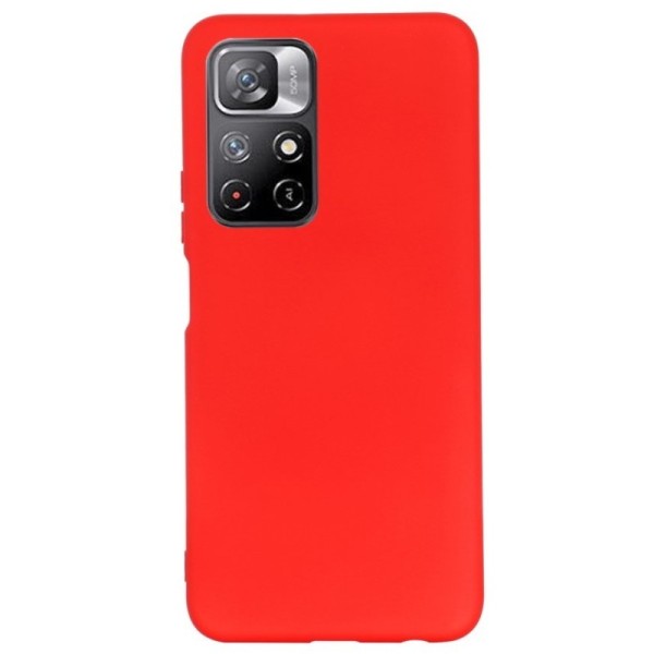 „Shell“ kieto silikono (TPU) dėklas - raudonas (Poco M4 Pro 5G / Redmi Note 11 5G)
