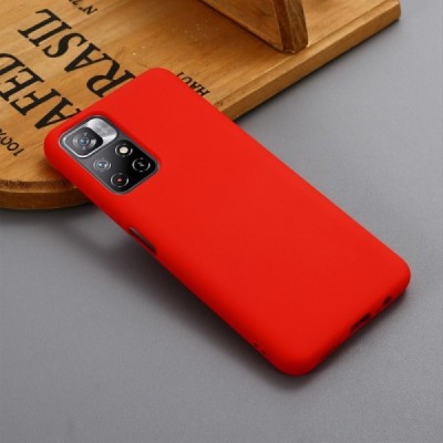 Xiaomi Poco M4 Pro (Redmi Note 11 5G) Shell kieto silikono TPU raudonas dėklas - nugarėlė | Priedai.lt