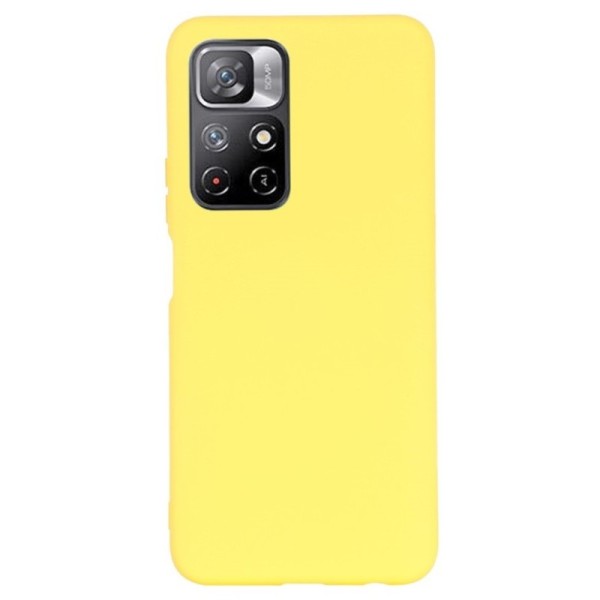 „Shell“ kieto silikono (TPU) dėklas - geltonas (Poco M4 Pro 5G / Redmi Note 11 5G)