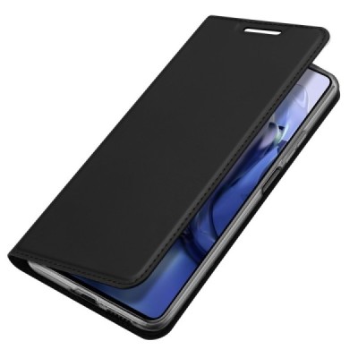 Xiaomi 11T (11T Pro) „Dux Ducis“ Skin serijos juodas odinis atverčiamas dėklas - knygutė | Priedai.lt