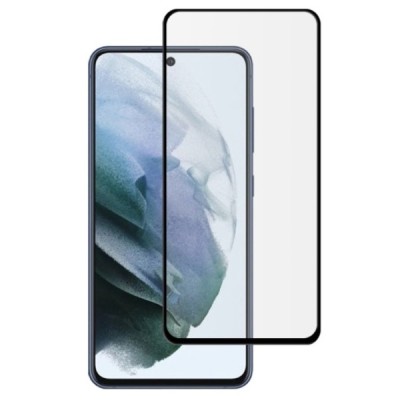 Samsung Galaxy S21 FE (Fan Edition) 5G „Mocolo“ 9H 2.5D Tempered Glass sustiprintos apsaugos juodas pilnai dengiantis apsauginis