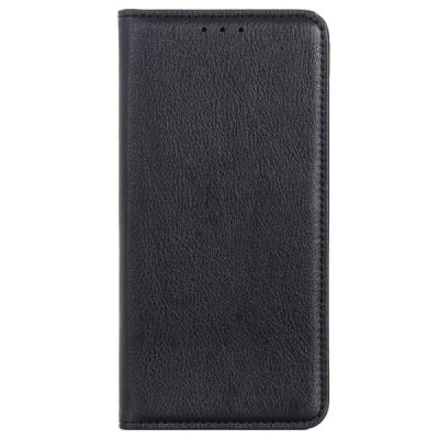 Xiaomi Poco M4 Pro (Redmi Note 11 5G) Solidus juodas odinis atverčiamas dėklas - knygutė | Priedai.lt
