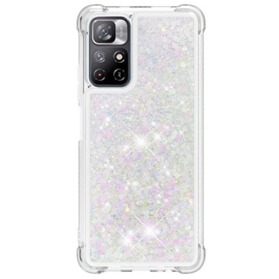 Xiaomi Poco M4 Pro (Redmi Note 11 5G) Shine Kickstand kieto silikono TPU skaidrus dėklas - nugarėlė | Priedai.lt