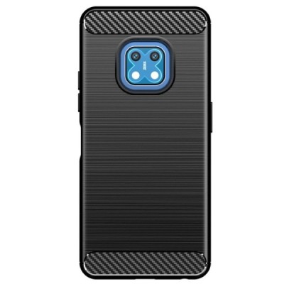 Nokia XR20 „Carbon“ kieto silikono TPU juodas dėklas - nugarėlė | Priedai.lt