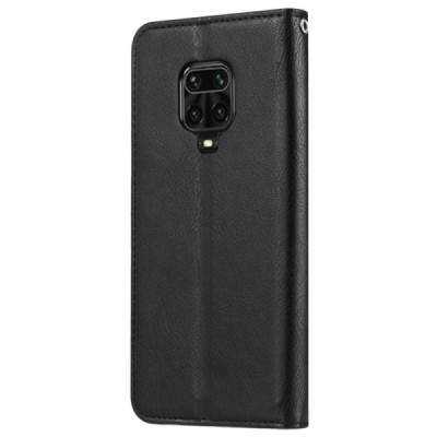 Prabangus „Comma“ odinis atverčiamas juodas Xiaomi Redmi Note 9 Prodėklas | Priedai.lt