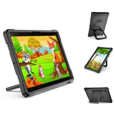 Samsung Galaxy Tab A8 10.5 2021 (X200, X205) sustiprintos apsaugos (360°) juodas dėklas - nugarėlė | Priedai.lt