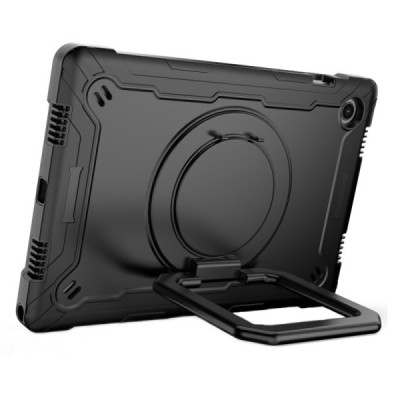 Samsung Galaxy Tab A8 10.5 2021 (X200, X205) sustiprintos apsaugos (360°) juodas dėklas - nugarėlė | Priedai.lt