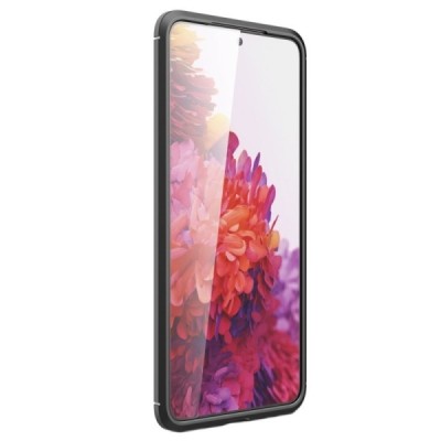 Samsung Galaxy S22 5G (SM-S901X) „Carbon“ kieto silikono TPU juodas dėklas - nugarėlė | Priedai.lt