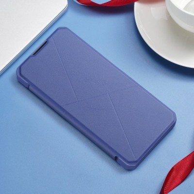Dux Ducis Skin X serijos Samsung Galaxy S22 5G (SM-S901X) violetinis odinis atverčiamas dėklas | Priedai.lt