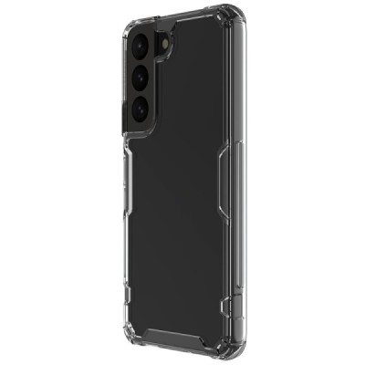 „Nillkin“ Nature TPU Pro Samsung Galaxy S22 5G (SM-S901X) sustiprintos apsaugos kieto silikono skaidrus dėklas | Priedai.lt