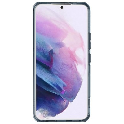 „Nillkin“ Nature TPU Pro Samsung Galaxy S22 5G (SM-S901X) skaidrus sustiprintos apsaugos kieto silikono mėlynas dėklas | Priedai