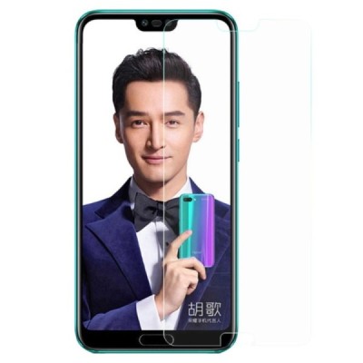 Honor 10 (Huawei Honor 10) „Calans“ 9H Tempered Glass sustiprintos apsaugos skaidrus pilnai dengiantis apsauginis ekrano stiklas