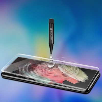 Samsung Galaxy S22 Ultra 5G (SM-S908X) „Mocolo“ UV Light Irradiation sustiprintos apsaugos skaidrus pilnai dengiantis apsauginis