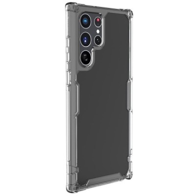 „Nillkin“ Nature TPU Pro Samsung Galaxy S22 Ultra 5G (SM-S908X) sustiprintos apsaugos kieto silikono skaidrus dėklas | Priedai.l
