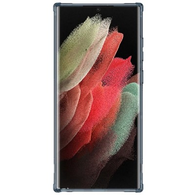 „Nillkin“ Nature TPU Pro Samsung Galaxy S22 Ultra 5G (SM-S908X) skaidrus sustiprintos apsaugos kieto silikono mėlynas dėklas | P