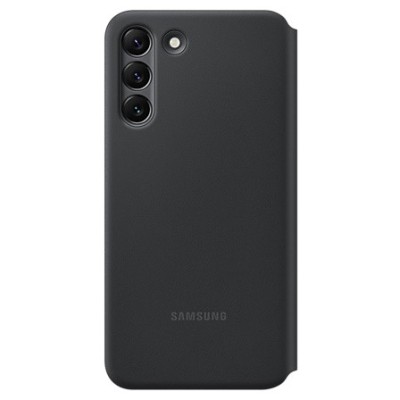 Samsung Galaxy S22+ 5G (SM-S906X) originalus Smart Led View Cover (EF-NS906) atverčiamas juodas dėklas - knygutė | Priedai.lt