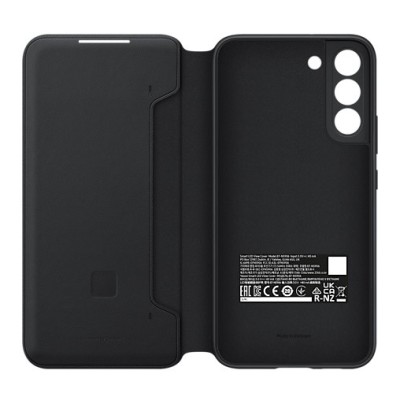 Samsung Galaxy S22+ 5G (SM-S906X) originalus Smart Led View Cover (EF-NS906) atverčiamas juodas dėklas - knygutė | Priedai.lt