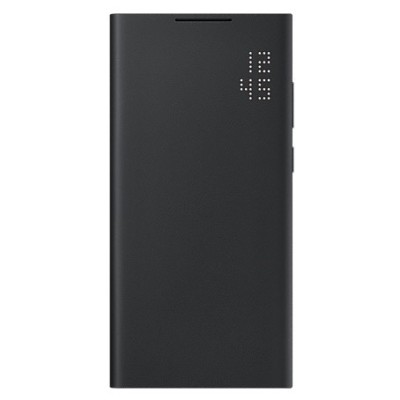 Samsung Galaxy S22 Ultra 5G (SM-S908X) originalus Smart Led View Cover (EF-NS908) atverčiamas juodas dėklas - knygutė | Priedai.