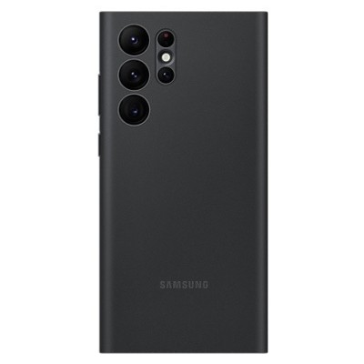 Samsung Galaxy S22 Ultra 5G (SM-S908X) originalus Smart Led View Cover (EF-NS908) atverčiamas juodas dėklas - knygutė | Priedai.
