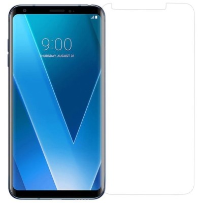 LG V30 (H930) „Calans“ 9H Tempered Glass sustiprintos apsaugos skaidrus pilnai dengiantis apsauginis ekrano stiklas 0,26 mm | Pr