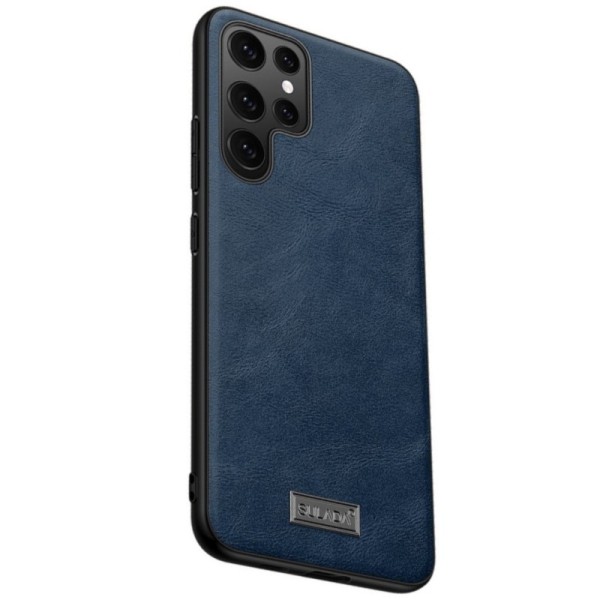 „Sulada“ Leather dėklas - mėlynas (Galaxy S22 Ultra 5G)