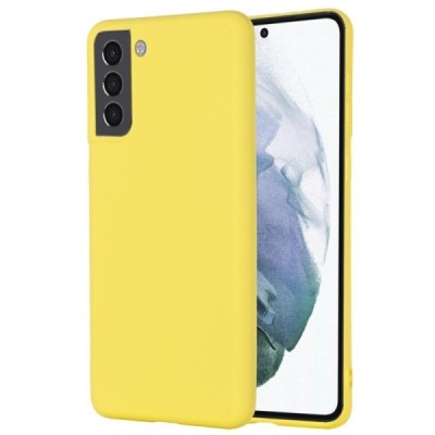 Samsung Galaxy S22 5G (SM-S901X) Shell kieto silikono (TPU) dėklas geltonas - nugarėlė | Priedai.lt