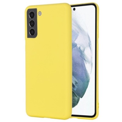 Samsung Galaxy S22+ 5G (SM-S906X) Shell kieto silikono (TPU) dėklas geltonas - nugarėlė | Priedai.lt