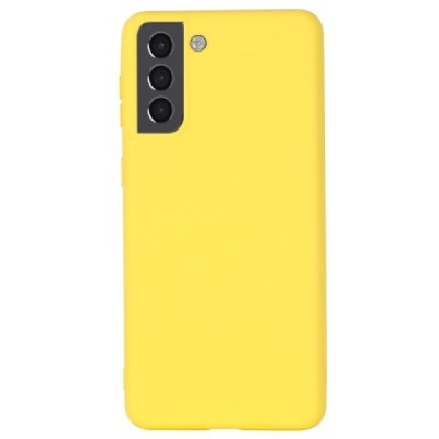 Samsung Galaxy S22+ 5G (SM-S906X) Shell kieto silikono (TPU) dėklas geltonas - nugarėlė | Priedai.lt
