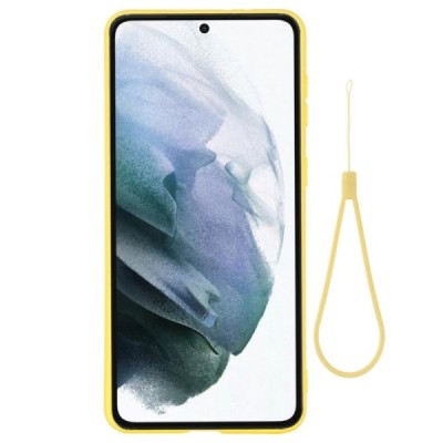 Samsung Galaxy S22+ 5G (SM-S906X) Shell kieto silikono (TPU) dėklas geltonas - nugarėlė | Priedai.lt