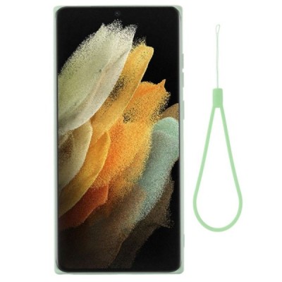 Samsung Galaxy S22 Ultra 5G (SM-S908X) Shell kieto silikono (TPU) dėklas žalias - nugarėlė | Priedai.lt