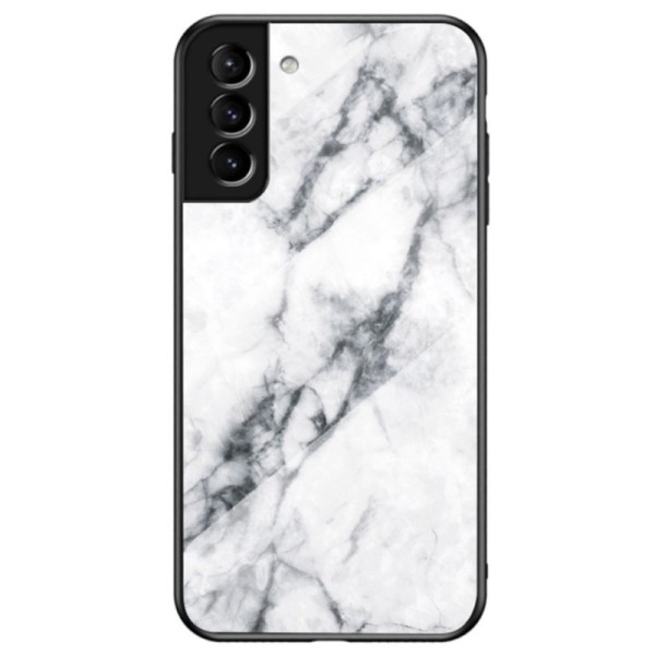 „Marble“ kieto silikono (TPU) dėklas - baltas (Galaxy S22+ 5G)