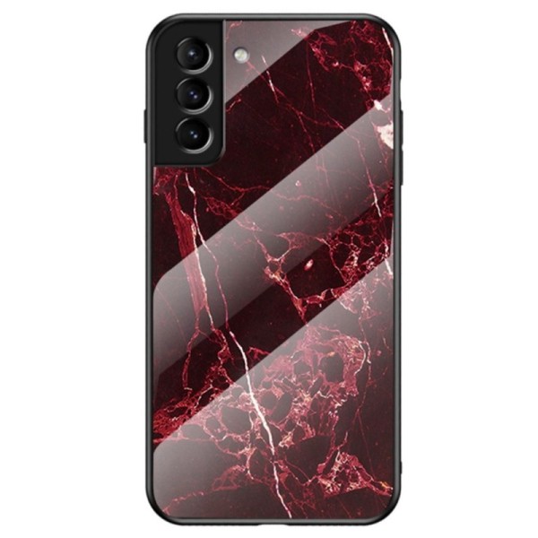 „Marble“ kieto silikono (TPU) dėklas - raudonas (Galaxy S22+ 5G)