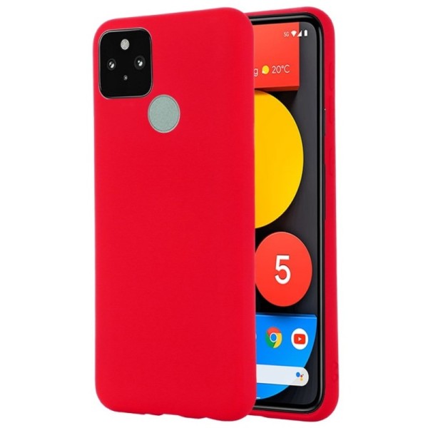 „Shell“ kieto silikono (TPU) dėklas - raudonas (Pixel 5A 5G)