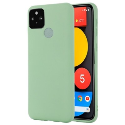 Google Pixel 5A 5G Shell kieto silikono TPU žalias dėklas - nugarėlė | Priedai.lt