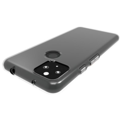 Google Pixel 5A 5G kieto silikono TPU skaidrus dėklas - nugarėlė | Priedai.lt