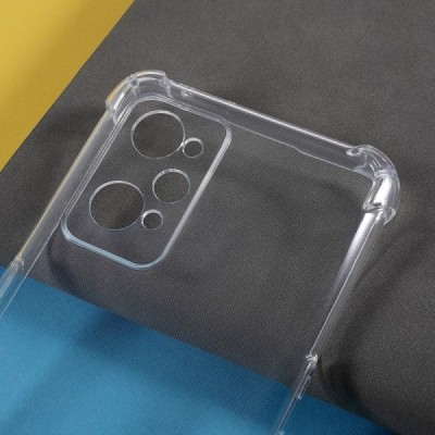 Realme GT Neo2 sustiprintos apsaugos kieto silikono TPU skaidrus dėklas - nugarėlė | Priedai.lt