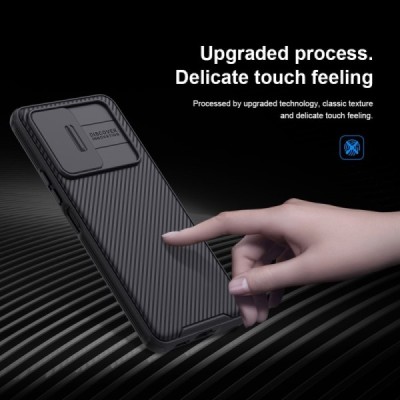 Samsung Galaxy A53 5G (SM-A536B) „Nillkin“ CamShield juodas dėklas, nugarėlė su kameros apsauga | Priedai.lt
